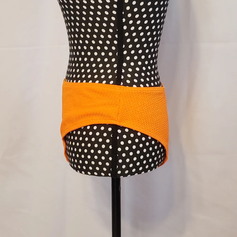 Shein Neon Orange Two-piece Swimsuit Adjustable Straps - Picture 14 of 16